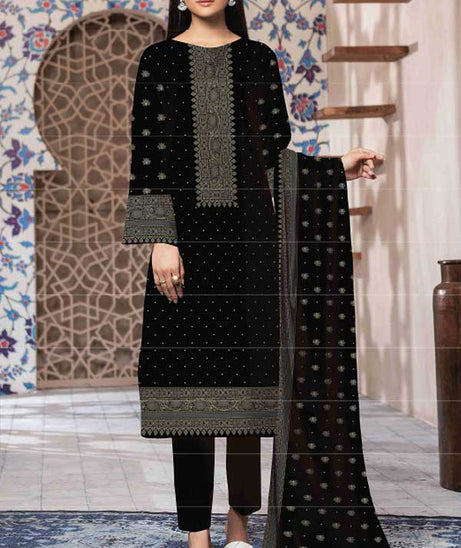 Al-Rauf Print Lawn'22 D#1108 Black