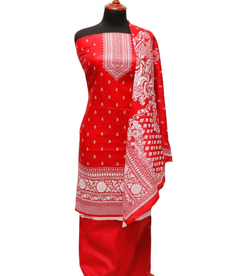 Al-Rauf Print Lawn'22 D#1117 Red