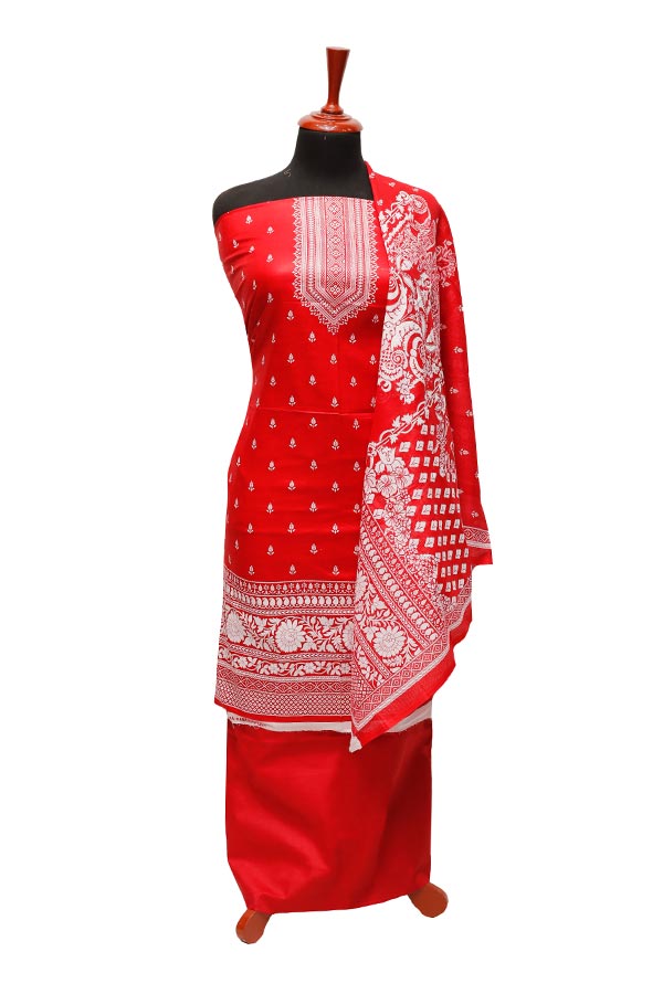 Al-Rauf Print Lawn'22 D#1117 Red