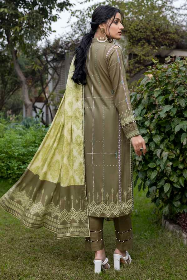 Al Zohaib Anum Lawn`22 D#7003 M Green