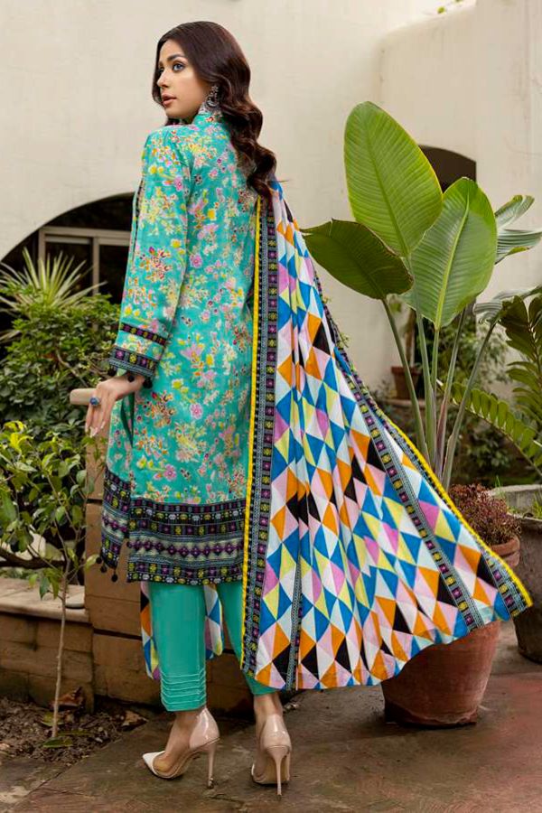 Al Zohaib Anum Lawn`22 D#7004 Green