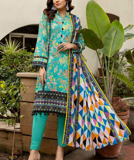 Al Zohaib Anum Lawn`22 D#7004 Green