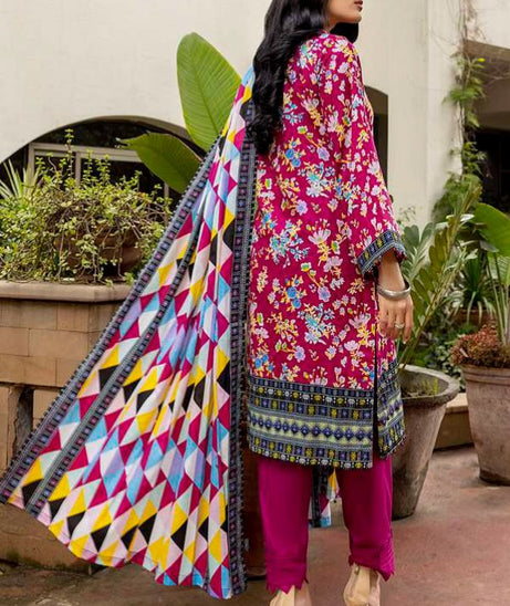 Al Zohaib Anum Lawn`22 D#7004 Magenda