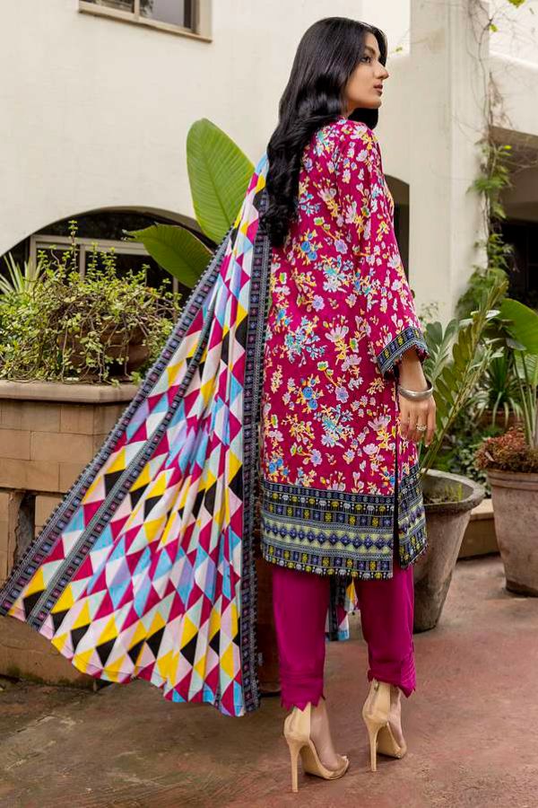 Al Zohaib Anum Lawn`22 D#7004 Magenda