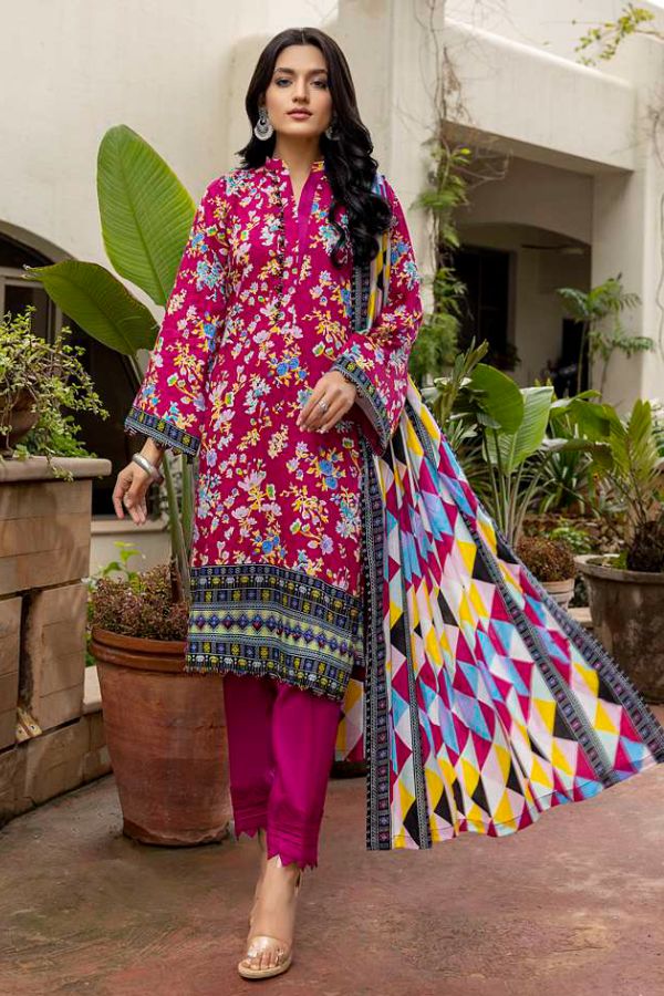 Al Zohaib Anum Lawn`22 D#7004 Magenda