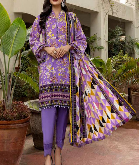Al Zohaib Anum Lawn`22 D#7004 Mauve
