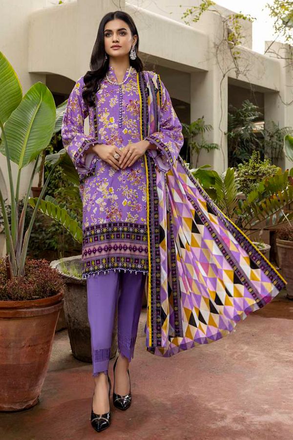 Al Zohaib Anum Lawn`22 D#7004 Mauve