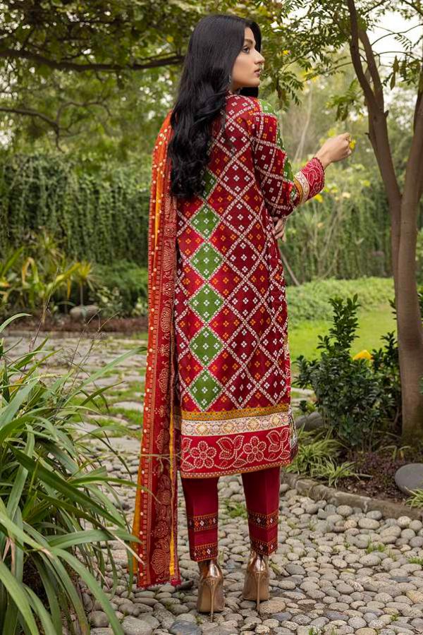 Al Zohaib Anum Lawn`22 D#7005 D Red