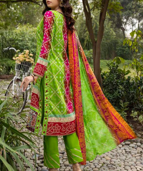 Al Zohaib Anum Lawn`22 D#7005 Parrot