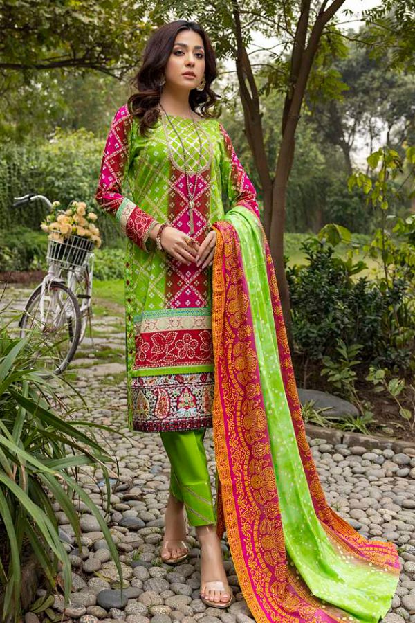Al Zohaib Anum Lawn`22 D#7005 Parrot