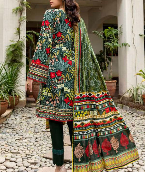 Al Zohaib Anum Lawn`22 D#7006 B Green