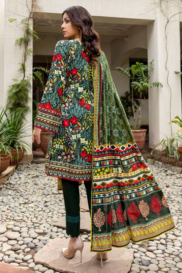 Al Zohaib Anum Lawn`22 D#7006 B Green