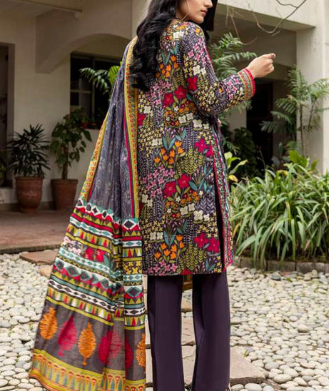 Al Zohaib Anum Lawn`22 D#7006 D Grey