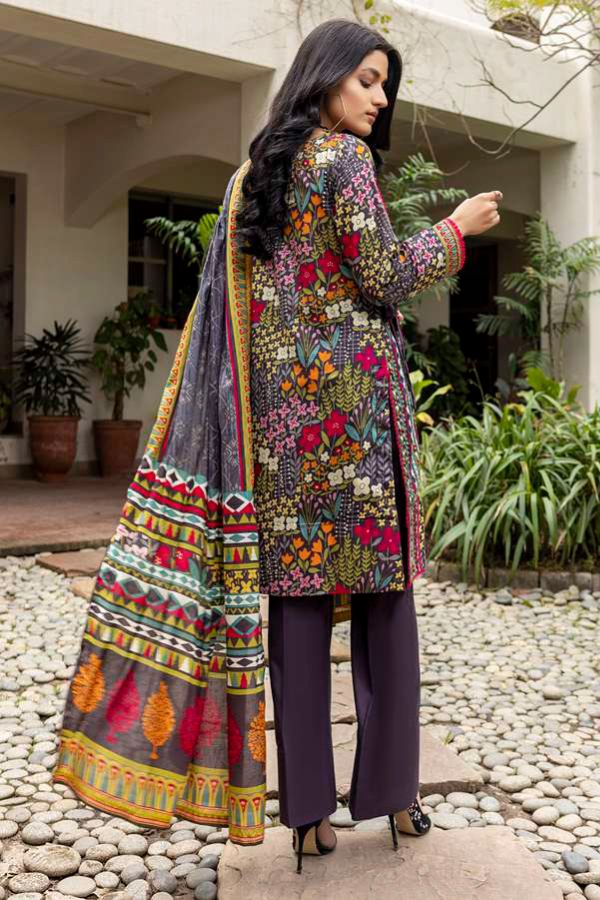 Al Zohaib Anum Lawn`22 D#7006 D Grey