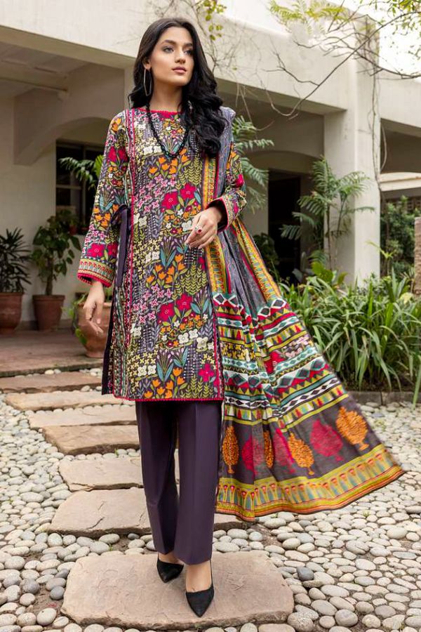 Al Zohaib Anum Lawn`22 D#7006 D Grey