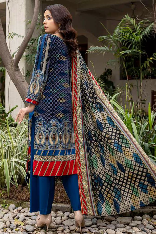 Al Zohaib Anum Lawn`22 D#7012 Blue