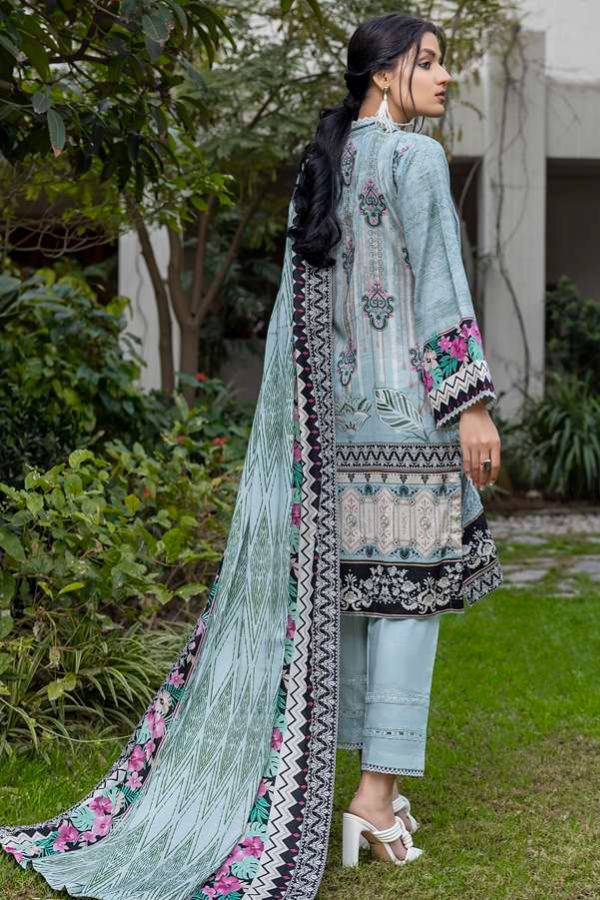 Al Zohaib Anum Lawn`22 D#7013 L Ferozi