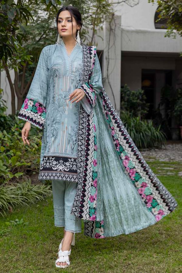 Al Zohaib Anum Lawn`22 D#7013 L Ferozi