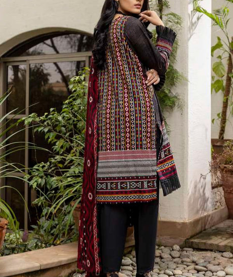 Al Zohaib Anum Lawn`22 D#7014 Black