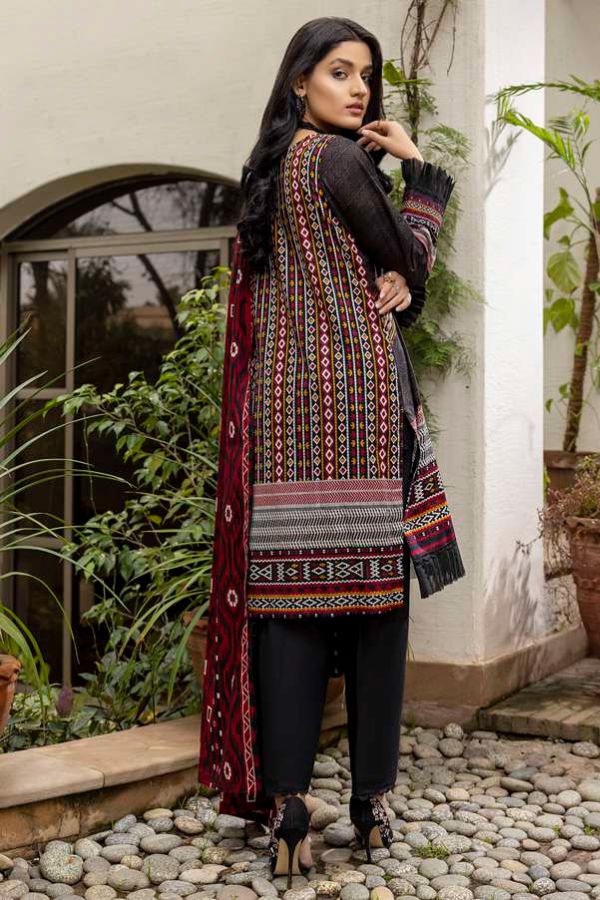 Al Zohaib Anum Lawn`22 D#7014 Black