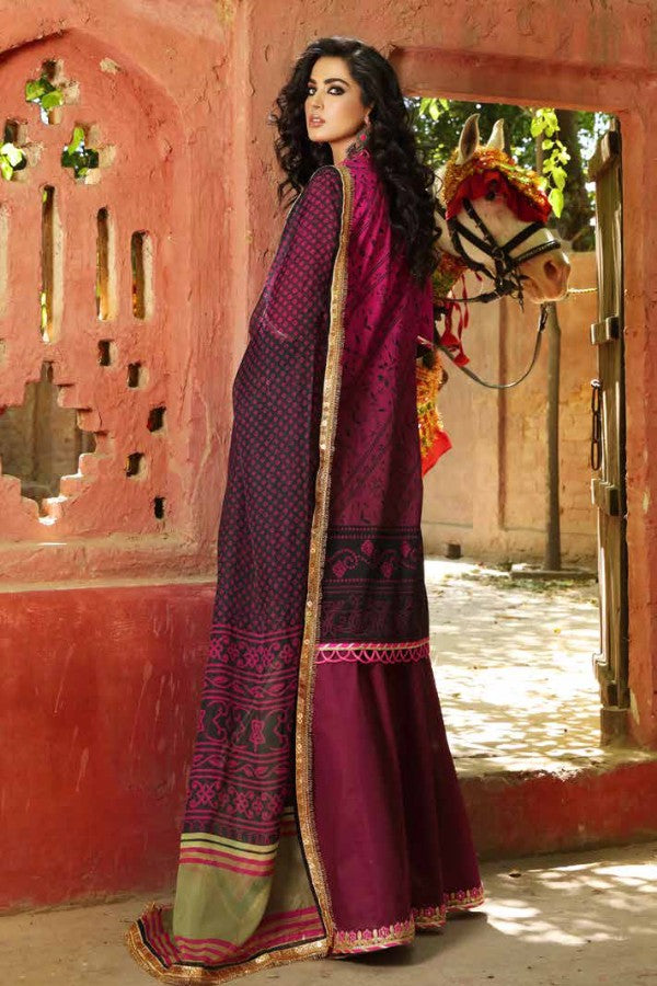 Al Zohaib Bandhani Chikankari Lawn`21 D#7