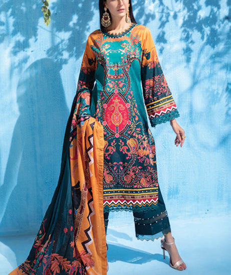 Al Zohaib Colors D/Lawn`21 D#10232 (D Green)