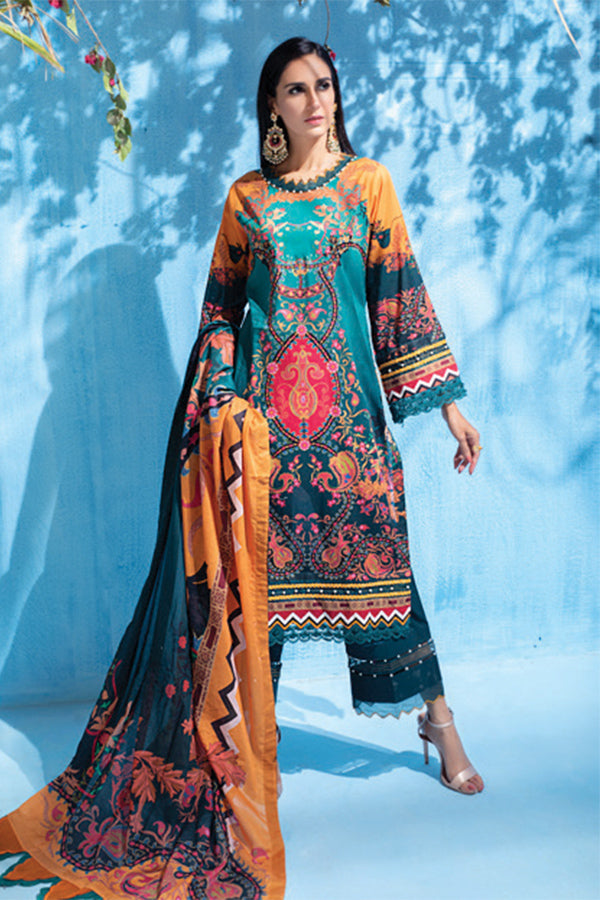 Al Zohaib Colors D/Lawn`21 D#10232 (D Green)