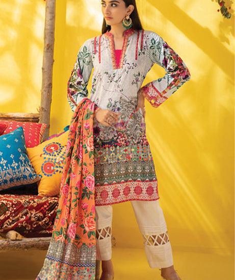 Al Zohaib Colors D/Lawn`21 D#3607 (S Grey)