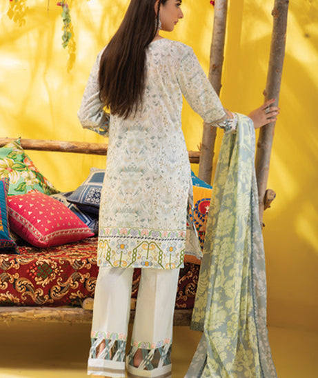Al Zohaib Colors D/Lawn`21 D#3763 (White)