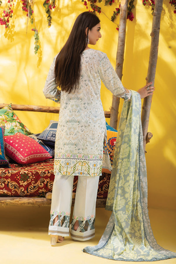 Al Zohaib Colors D/Lawn`21 D#3763 (White)