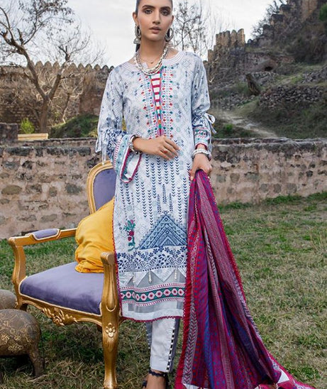Al Zohaib Monsoon Lawn'21 D # 3009 Grey