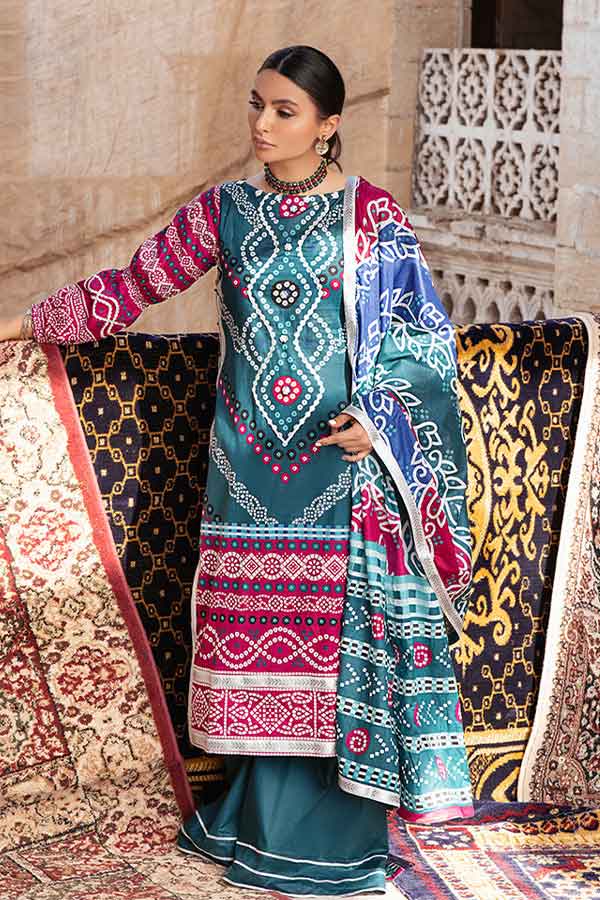 Al-Zohaib Monsoon Print Lawn'22 D#2 D Zink