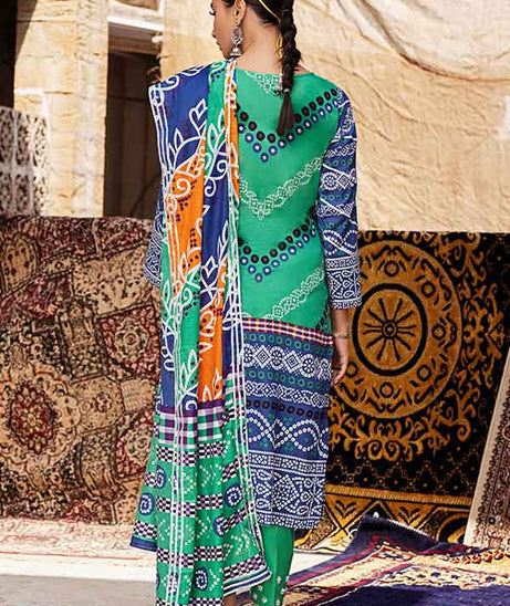 Al-Zohaib Monsoon Print Lawn'22 D#2 Green