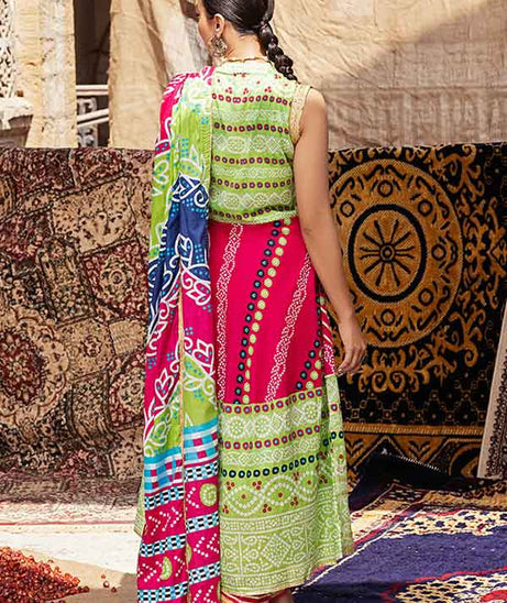 Al-Zohaib Monsoon Print Lawn'22 D#2 Sh Pink