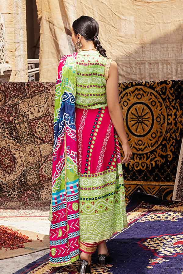 Al-Zohaib Monsoon Print Lawn'22 D#2 Sh Pink