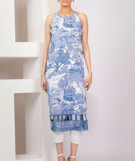 AL Karam S/S Lawn Shirt`21 SS#38 (Blue)