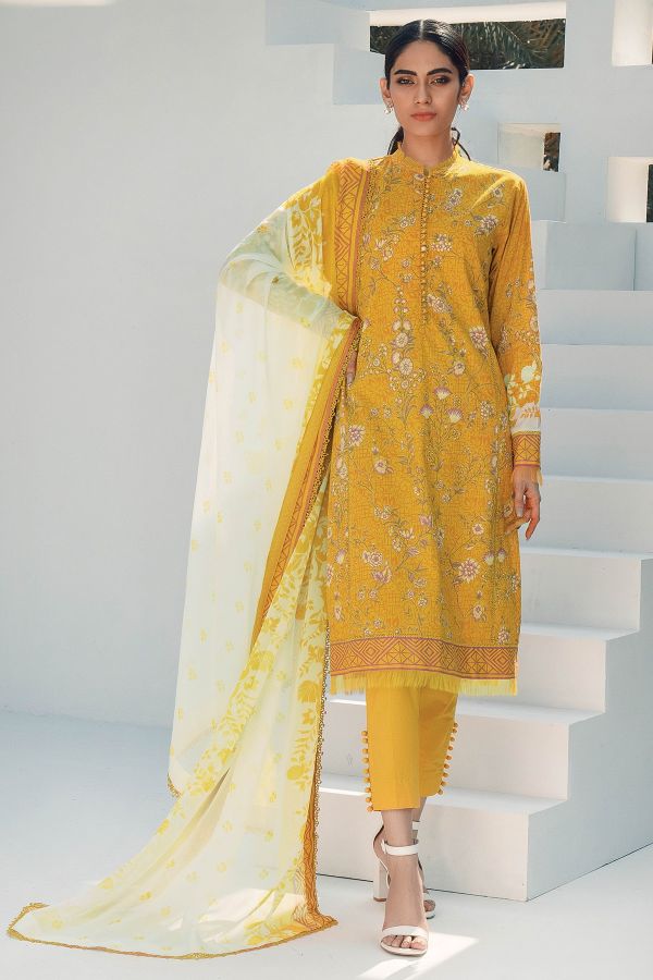 AL Karam S/S Lawn`21 SS#3.1 (Yellow)