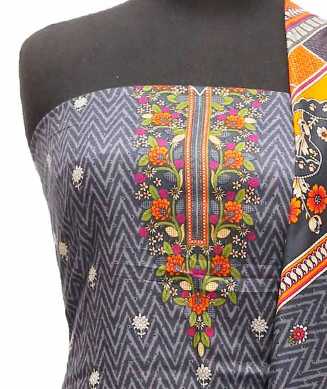 AH Gul Jaan D/Linen`21 D#303 (Black)
