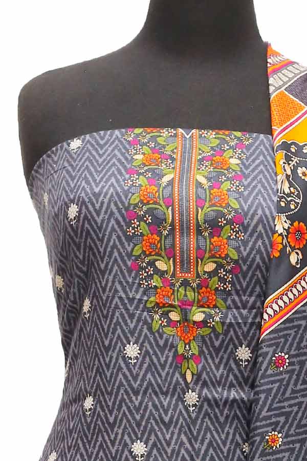 AH Gul Jaan D/Linen`21 D#303 (Black)