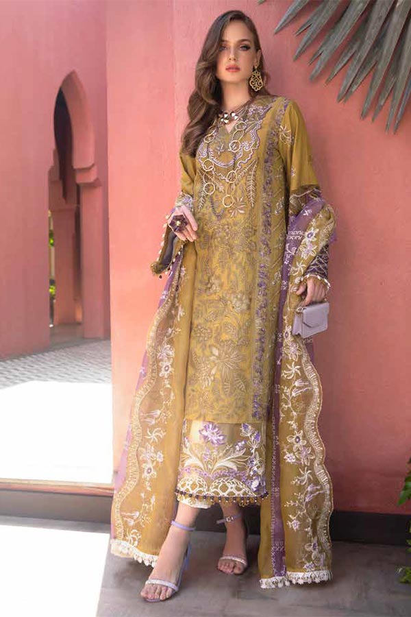 Alif Moksha Luxury Lawn`23 ALL#10 (Zeenat)