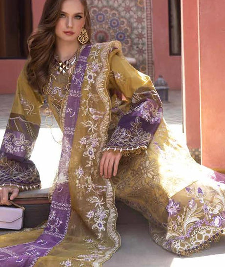 Alif Moksha Luxury Lawn`23 ALL#10 (Zeenat)