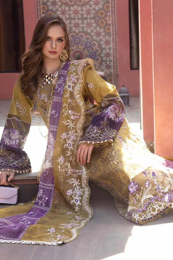 Alif Moksha Luxury Lawn`23 ALL#10 (Zeenat)