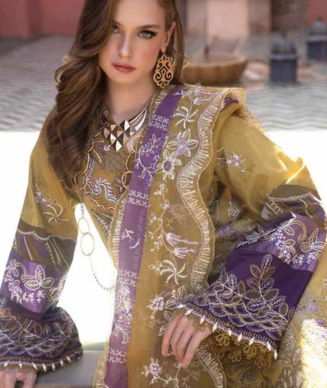 Alif Moksha Luxury Lawn`23 ALL#10 (Zeenat)