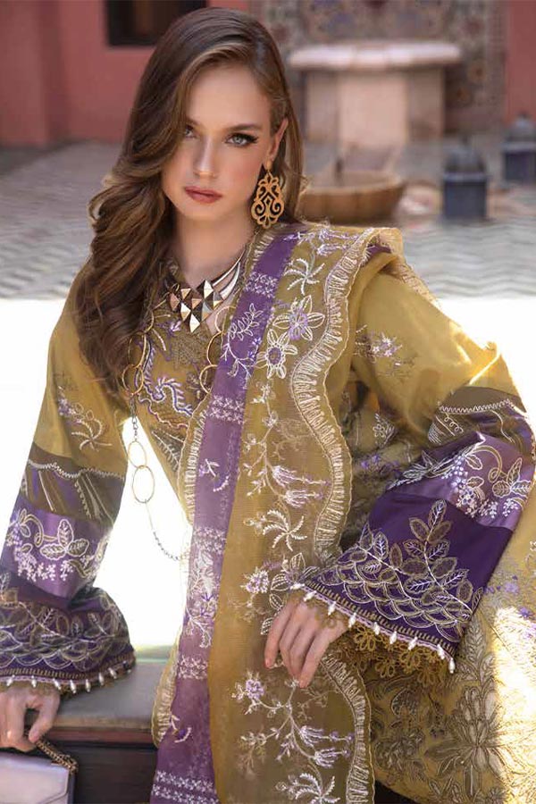 Alif Moksha Luxury Lawn`23 ALL#10 (Zeenat)