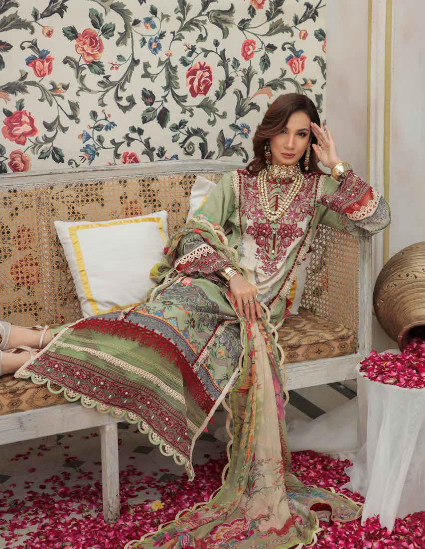 Alif by Ajr Couture Festive Lawn`22 D# 05
