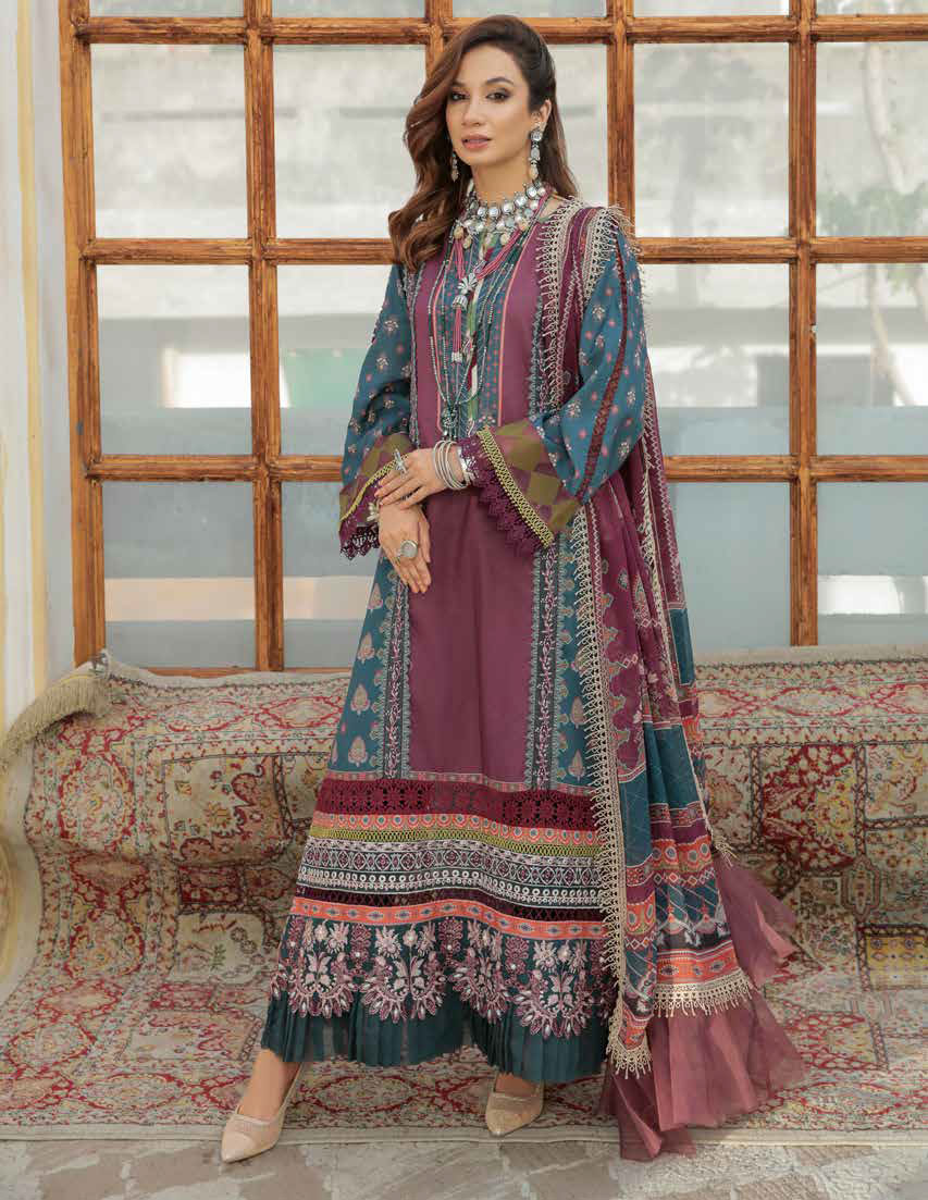 Alif by Ajr Couture Festive Lawn`22 D# 03