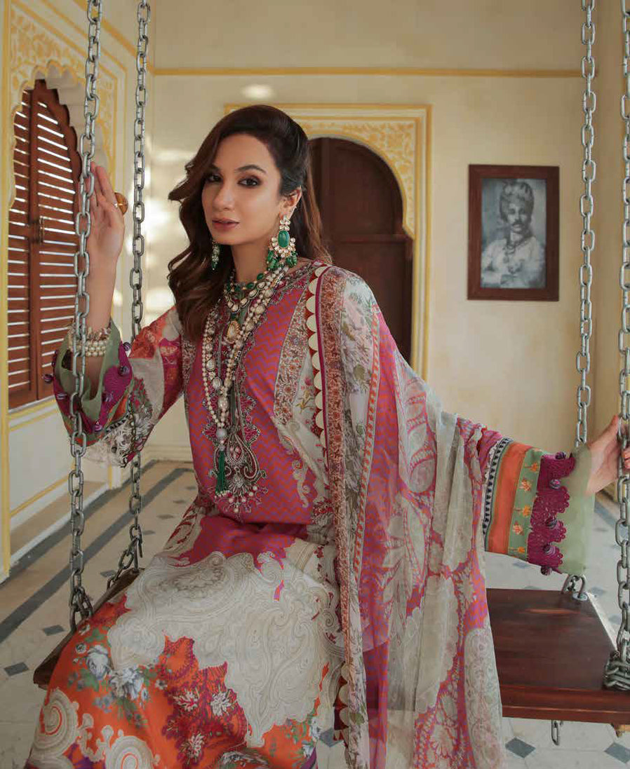 Alif by Ajr Couture Festive Lawn`22 D# 04