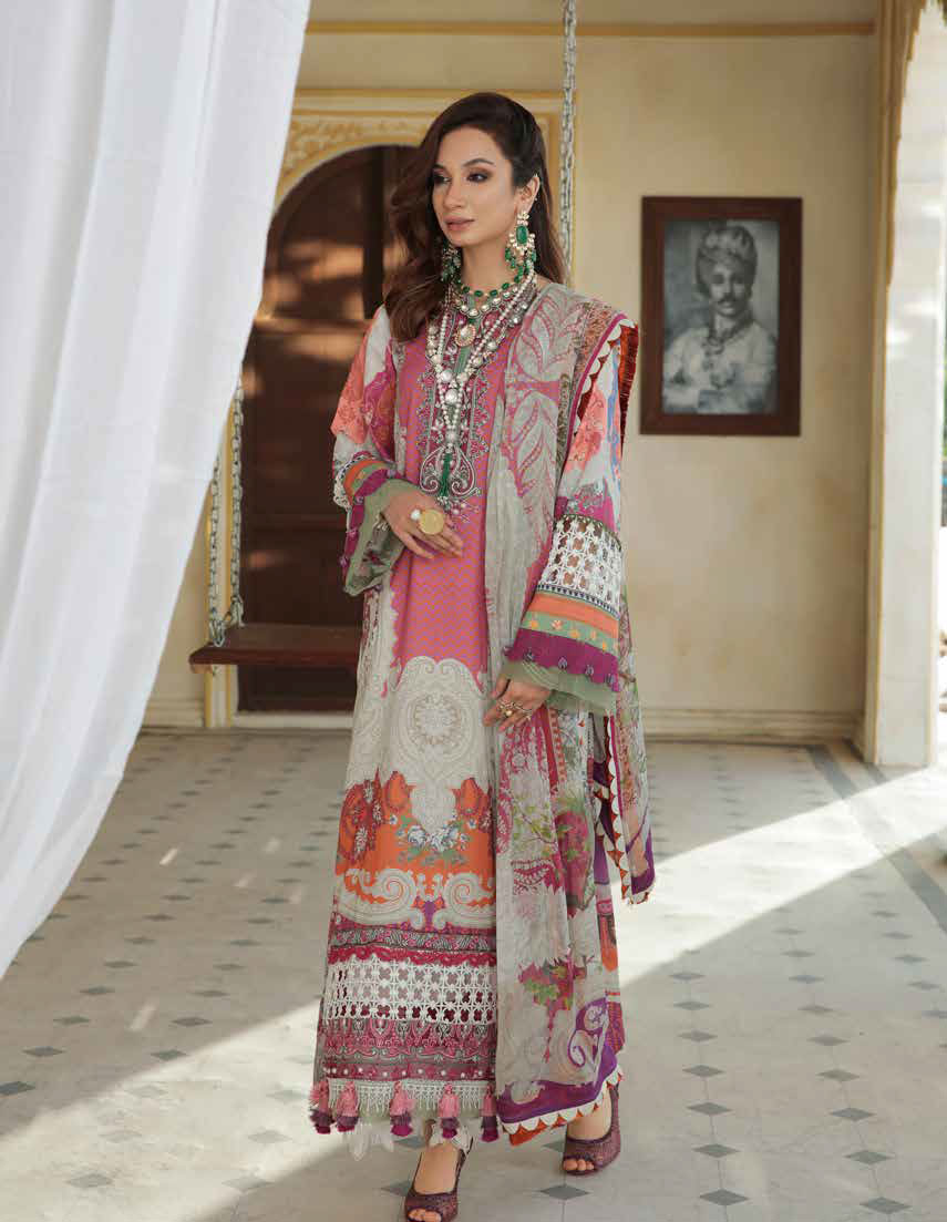 Alif by Ajr Couture Festive Lawn`22 D# 04