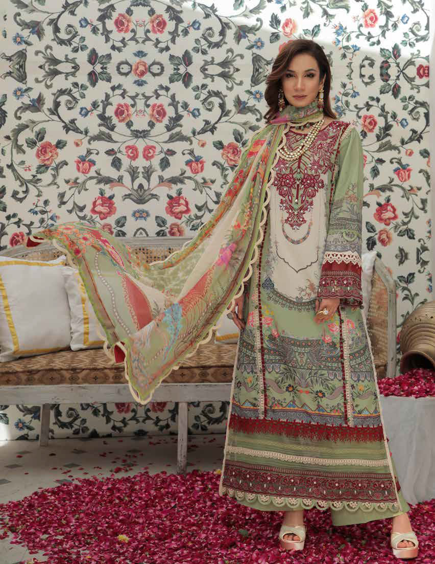 Alif by Ajr Couture Festive Lawn`22 D# 05