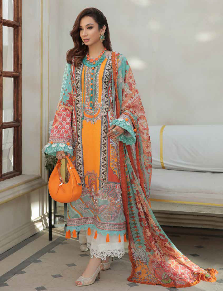 Alif by Ajr Couture Festive Lawn`22 D# 07